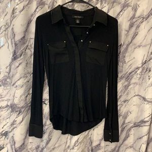 Whit House Black Market black button down